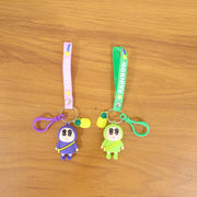 Cute Cartoon Doll Keychain With Strap And Pineapple Charm (1 Pc) thumbnail 6