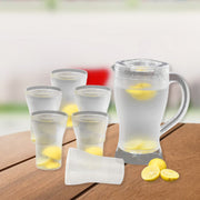 Apex Unbreakable Lemon Jug Set With 6 Glasses  1200ml Jug + 300ml Glasses Approx thumbnail 2