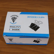 Extra Large Heavy-duty Black Binder Clips Set (41 Mm 12 Pc) thumbnail 6
