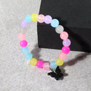 Premium Multicolor Pastel Bead Stretch Bracelet (1 Pc) thumbnail 2