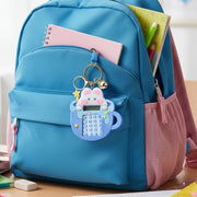 Cute Cartoon Bunny Calculator Keychain With Mini Digital Display (1 Pc) thumbnail 2