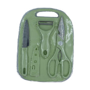 5508 Plastic Chopping Board With Knife Set And Scissor And Wine Stainless Steel And Plastic Kitchen Item Multipurpose Cutting Vegetables thumbnail 2