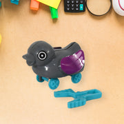 1943 Small Push Back Duck Toy Ejectable Spring Tail Duck Small Diy Duck Toy thumbnail 5
