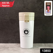 Stainless Steel Vacuum Insulated Coffee Flask With Flip Lock Lid (400ml  1 Pc) thumbnail 5