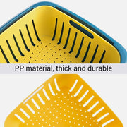 2355 Double Layer Food Drainer Washing Basket With Collapsible Strainers Colander thumbnail 6