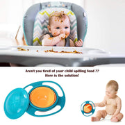 0617b Rotating Baby Bowl Used For Serving Food To Kids And Toddlers Etc. thumbnail 1