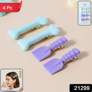 Cute Cartoon Hair Clip Set (4 Pc) thumbnail 7