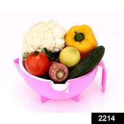 2214 Multifunctional Vegetable Fruits Cutter Shredder With Rotating Drain Basket thumbnail 7