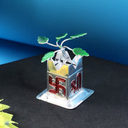 Tulsi Plant Miniature Idol With Mandir Kalash Base - (1 Pc) thumbnail 5