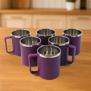 Supermom Stainless Steel Inner Coffee Mug Set (200ml  6 Pc) thumbnail 3