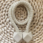 1422 Home Plastic Curtain Tiebacks Straps Buckle Clips Rope Straps Window Curtain Bracket Decoration Pearl Decorative Rope Holdback Holder For Window (2 Pc) thumbnail 1