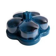 Lotus Shape Rotating Dry Fruit  Snack Organizer Box With Compartments (1 Pc) thumbnail 3