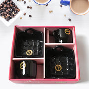 8229 Play Station Ceramic Tea  Cups  Mug Set With Handle Serving Bowl Milk Cup Coffee Cup Tea Cup Breakfast Cup Drinking Mug Or Outdoor For Household Gift For Birthday Wedding Party (4 Pcs Set) thumbnail 2