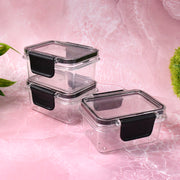 Kitchen Storage Container With Air Seal Lock Lid (3 Piece Set  250 Ml) thumbnail 1
