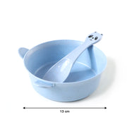 Wheat Straw Kids Soup Bowl With Matching Spoon (240ml 1 Set ) thumbnail 4
