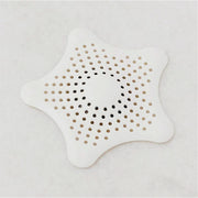 White Silicone Star Shaped Sink Filter Bathroom Hair Catcher Drain Strainers For Basin thumbnail 6