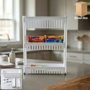 Prexo Multipurpose 3 Layer Kitchen Storage Rack Organizer thumbnail 1