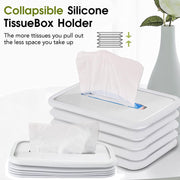 17576 Tissues Holder Silicone Simple Tissue Box Tissues Cylinder Tissues Cube Box Tissue Holder For Bathroom Office Car Bedroom For Bathroom Room Office Car thumbnail 5
