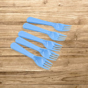 5895  Reusable Premium Heavy Weight Plastic Forks Party Supplies One Size Plastic 5pc Serving Fork Set For Kitchen Travel Home (5pc) thumbnail 1