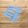 5895  Reusable Premium Heavy Weight Plastic Forks Party Supplies One Size Plastic 5pc Serving Fork Set For Kitchen Travel Home (5pc)