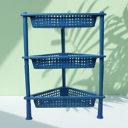 2812 Triangle Storage Plastic 3-tier  Rack Shelf For Kitchen Living Room Bathroom Office thumbnail 6