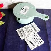 Vegetable Choppers With Drain Basket  6 In 1 Vegetable Slicer Blades (1 Set) thumbnail 1