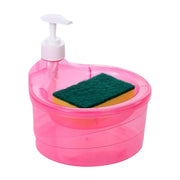 12589 Double Layer Liquid Soap Dispenser With Pump And Sponge Practical For Hotel Sink Clear Soap Dispensing Liquid Pump Bottle For Home  Kitchen Rectangle ( 2 In 1 ) thumbnail 5