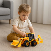 Lala Friction Powered Jcb Style Backhoe Loader Construction Toy Truck For Kids (1 Pc) thumbnail 5