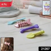 Cute Cartoon Shape Hair Clips (4 Pc) thumbnail 7