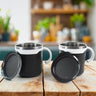 2 Pcs Premium Mocha Mug Set 250 Ml