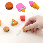 Mix Design Fancy  Stylish Colorful Erasers (1 Set  3 Pc Set) thumbnail 3