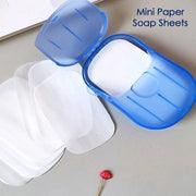 Portable Easy Carry Travel Paper Soap Sheet With Mini Box (20 Sheets In A Pack Approx  Mix Color) thumbnail 4