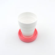 Portable Travelling Cuptumbler With Lid Folding  Pocket Glass For Travelling Water Cup For Kids Walker Folding Camping Cup With Lids Expandable Drinking Cup Folding Cup For Kids Travel - (Pack Of 1) thumbnail 1