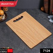 7124 Wooden Chopping Board 26x17 Chopping Vegetable  Fruits For Home  Kitchen Use thumbnail 7