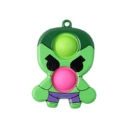 Silicone Pop It Fidget Toy With Keychain Clip (1 Pc) thumbnail 1