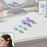 Cute Spoon  Spatula Shape Decorative Hair Clip Set (4 Pc)