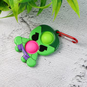 Silicone Pop It Fidget Toy With Keychain Clip (1 Pc) thumbnail 5