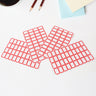 Multipurpose Blank Label Sticker Sheets Red Border Self-adhesive Writable Stickers For Bottles (50 Sheet)