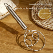 5484 Dough Whisk Premium Stainless Steel Dutch Whisk Dough Hand Mixer Artisan Blender For Egg Bread Cake Pastry Pizza Dough - Perfect Baking Tools Whisking Tirring Kitchen Tools (1 Pc) thumbnail 5
