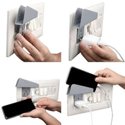 Plastic Secure Mobile Phone Charging Stand Holder (2 Pc  Mix Color) thumbnail 4