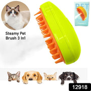 12918 3 In1 Cat Steamy Brush Self Cleaning Steam Cat Brush Cat Steamer Brush For Massage Cat Grooming Brush Pet Hair Removal Comb For Cat And Dog For Removing Tangled And Loose Hair thumbnail 7