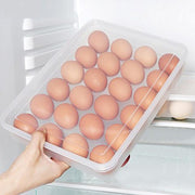 Plastic Egg Storage Container Holder For Refrigerator Egg Tray Holds 24 Eggs (1 Pc) thumbnail 3