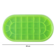 Premium Oval Silicone Ice Cube Tray With Lid (1 Pc) thumbnail 4