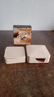 Ganesh Premium Square Coasters With Storage Box (6 Pc  Set) thumbnail 6