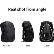 4100 Heavy Waterproof Nylon Rain Coverdust Cover - Elastic Adjustable For Laptop Bags And Backpacks School Bag Waterproof Cover Dust Proof Backpack Laptop Bag Cover (1pc) thumbnail 3