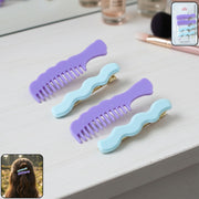 Comb-shaped Hair Clips Set For Girls  Women  Stylish Hair Pins (4 Pc ) thumbnail 1