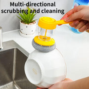 Handheld Soap Dispenser With Scrub (1 Set) thumbnail 1