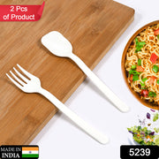 5239 Plastic Forks  Spoon Cutlery-utensils Parties Dinners Catering Services Family Gatherings ( Pack Of 2) thumbnail 6