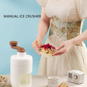 5771 Portable Gola Maker Ice Crusher And Shaved Ice Machine Hand Shaved Ice Machine Manual Fruit Smoothie Machine Mini Household Ice Shaver Small Ice Crusher thumbnail 2