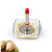 8123 Ganesh Potatopav Bhaji Masher With Plastic Handle Silver  Plastic - Oval Pav Masher Potato 1-piece Smasher Handle Multicolor thumbnail 6